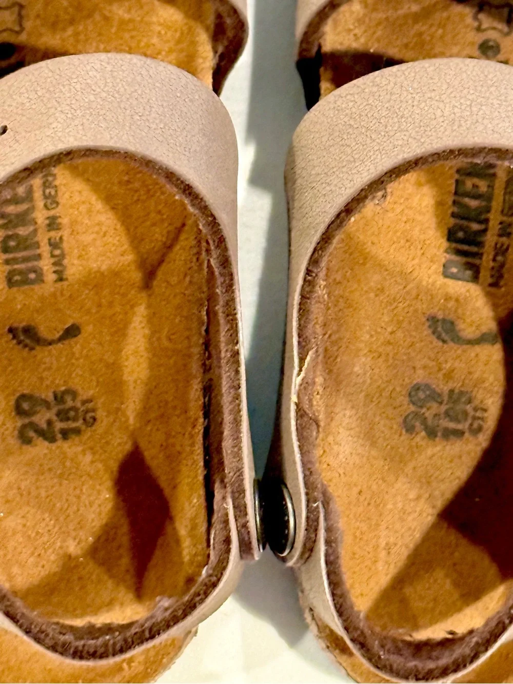 Birkenstock Kids New York Sandals Boys 11 Girls Mocha Two Straps Backstrap